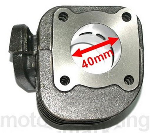 C-FUNN Grande Foro Top End Set 60Cc Pistone Kit Anello Cilindro Per Yamaha Pw50 1981-2009 - Foto 2