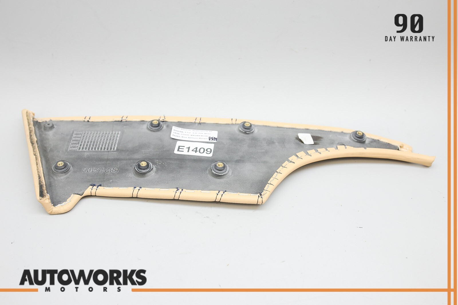 04-08 Maserati Quattroporte M139 Rear Right Side Door Panel Leather Trim OEM