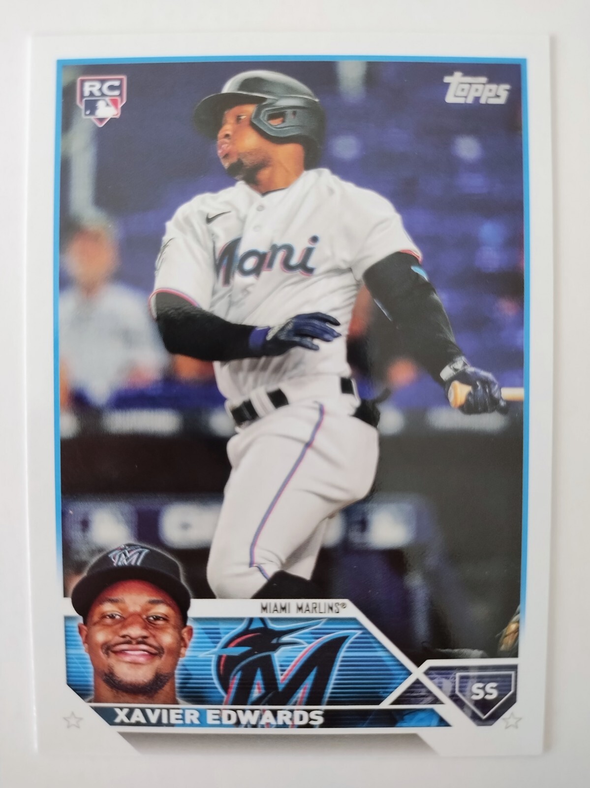 2023 Topps Update Series #US296 Xavier Edwards RC Miami Marlins Shortstop