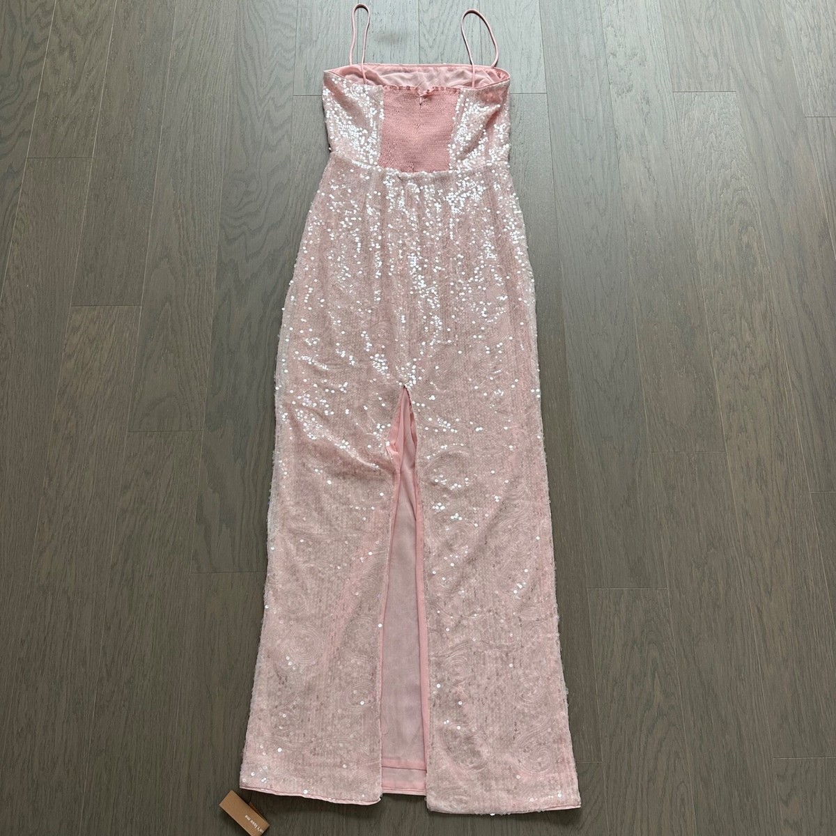 reformation frankie silk dress pink Reformation FRANKIE pink sequin maxi dress - size 8 - tags included