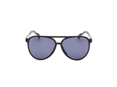 Adidas SP0060 02A Black Blue Aviator Plastic Sunglasses Frame 58-13-135 Li