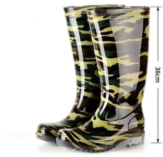 Mens Wellington Boots Tall Festival Fishing Camouflage Wellies