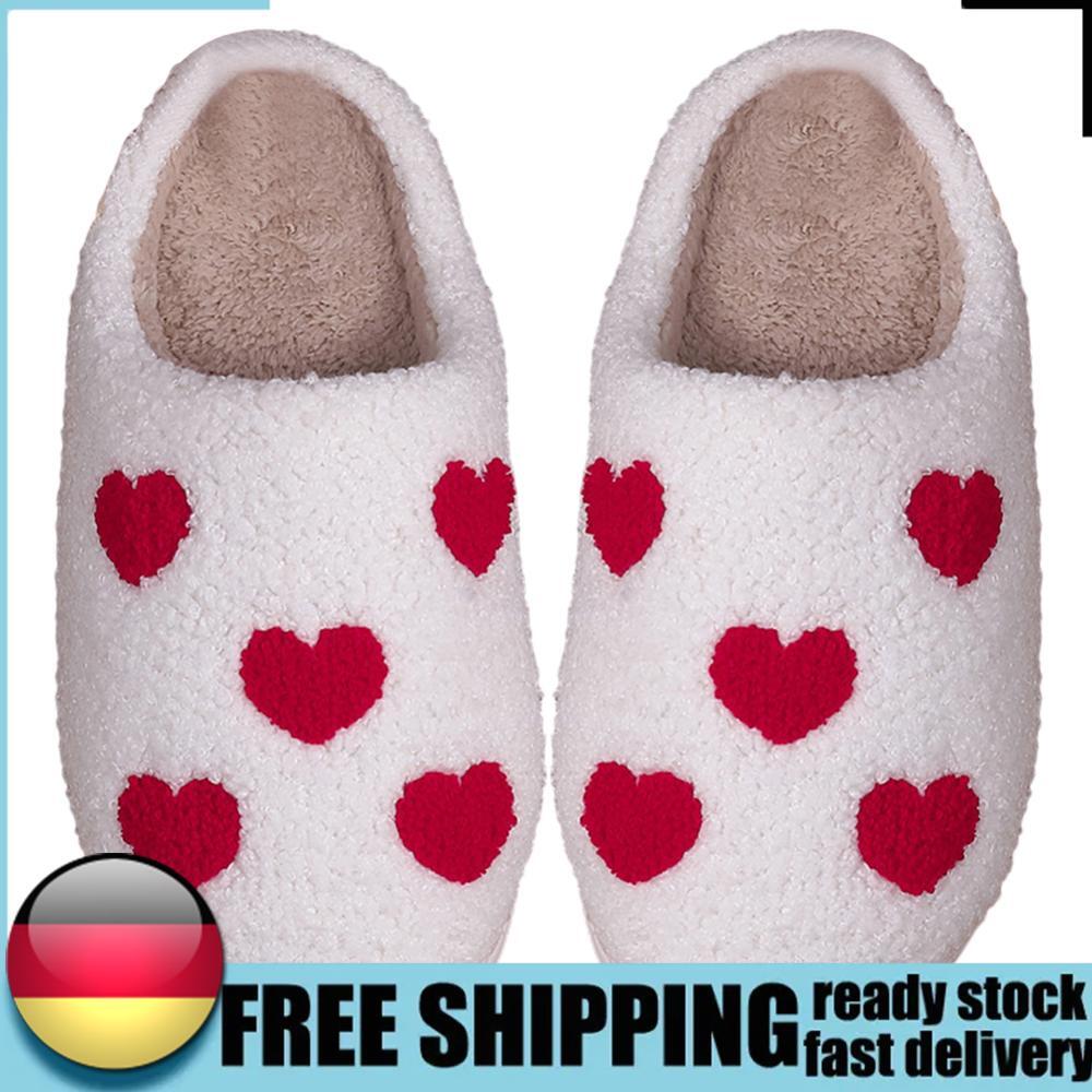 APL Pantofole da interno sfocate a forma di cuore antiscivolo soffici pantofole preppy per uomo donna