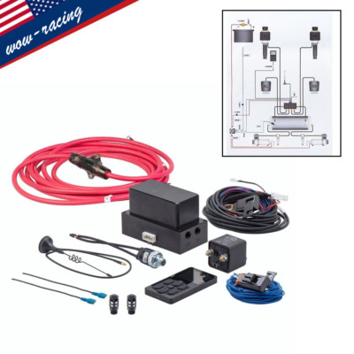 Air Ride Suspension Electronic Controll System kits W/wireless remote 1/4'' NPT