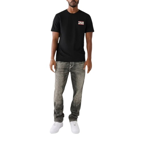 True Religion Mens T Shirts Short Sleeve Buddha Summer Crew Neck Cotton Tee NEW - Picture 5 of 35