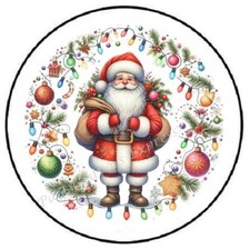 CHRISTMAS SANTA CLAUS ENVELOPE SEALS LABELS STICKERS PARTY FAVORS