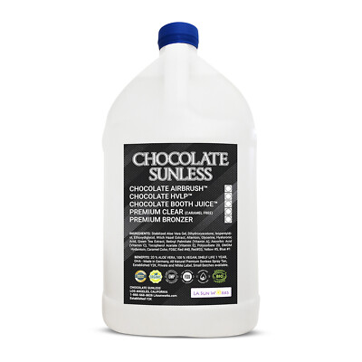 SUNLESS Air Brush  SPRAY TAN  MIST   Chocolate Sunless Premium 1 gallon