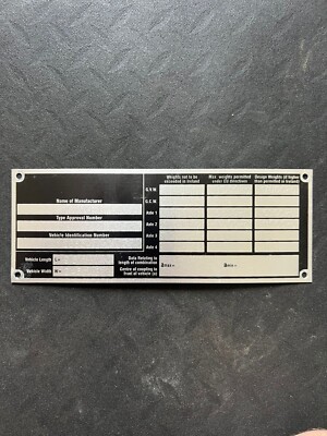 Dublin Bus Atha Cliath Volvo Olympian 96-D-316 RA316 Chassis Body Plate Badge