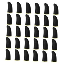 WLLHYF 30pcs Gamer Finger Sleeves Carbon Compression Support Thumb Gloves 
