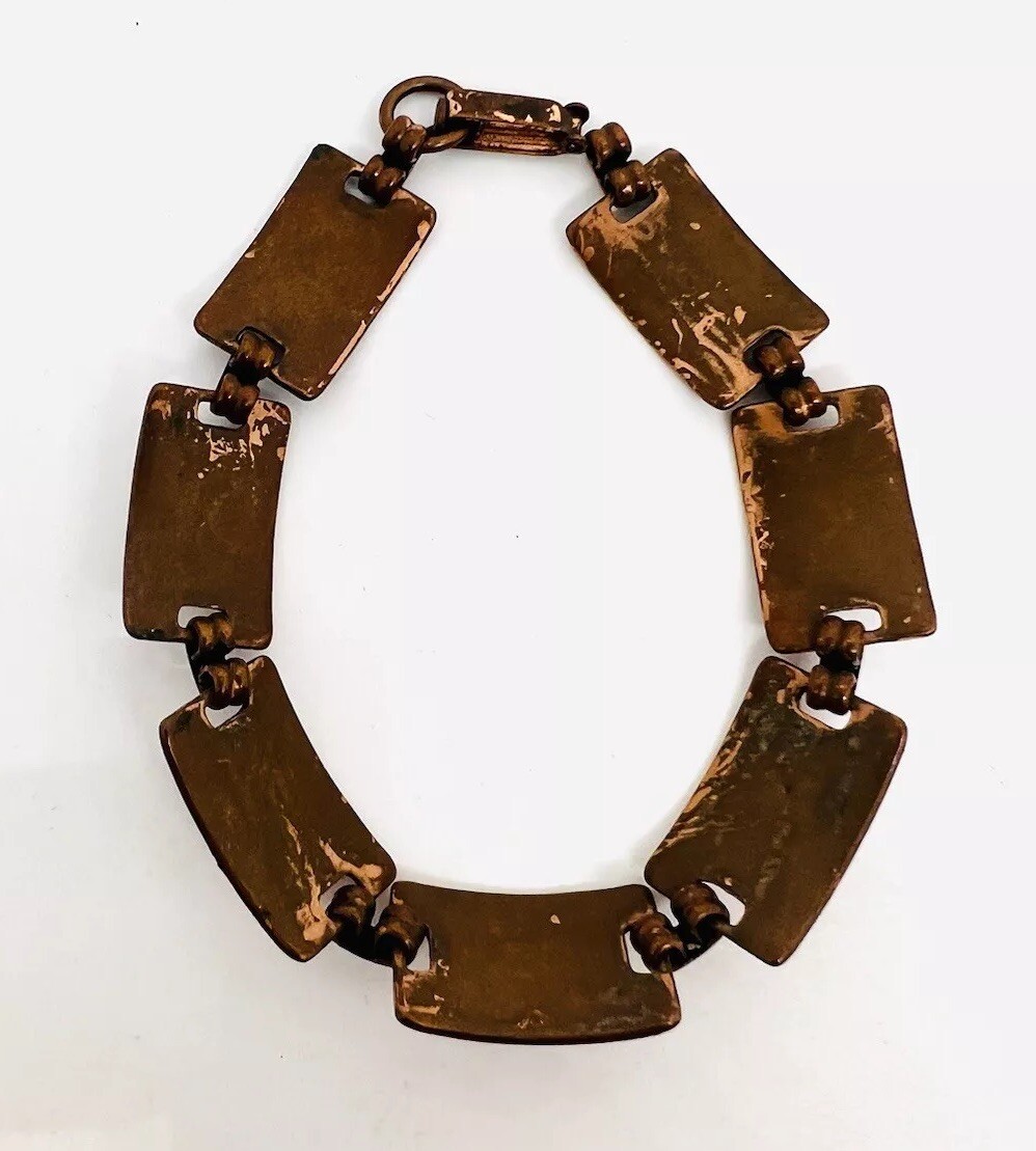 Southwest Style Solid Copper Link THUNDERBIRD Bra… - image 3