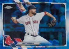 MATT BARNES TOPPS CHROME SAPPHIRE BLUE BASE BOSTON RED SOX #484 2021 21