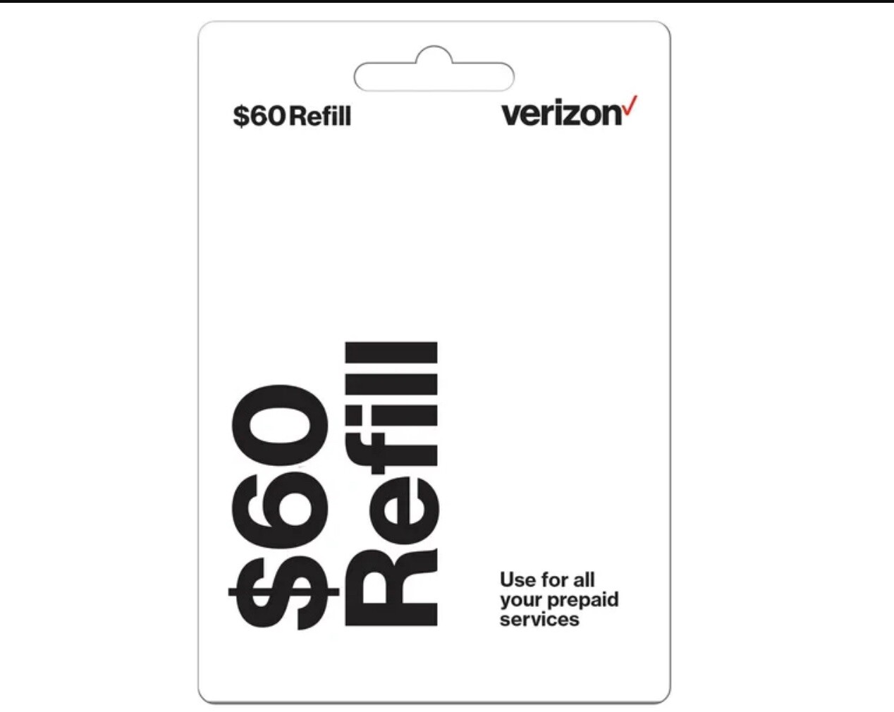 Verizon 60 Wireless Prepaid Refill Card eBay