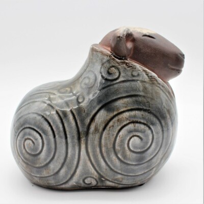 New Decorative Happy Brown & Green Mixed Materials Sheep