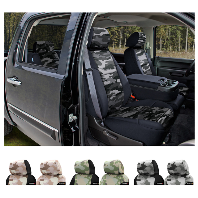 Coverking Traditional Military Camo Custom Seat Covers For Ford F150 eBay