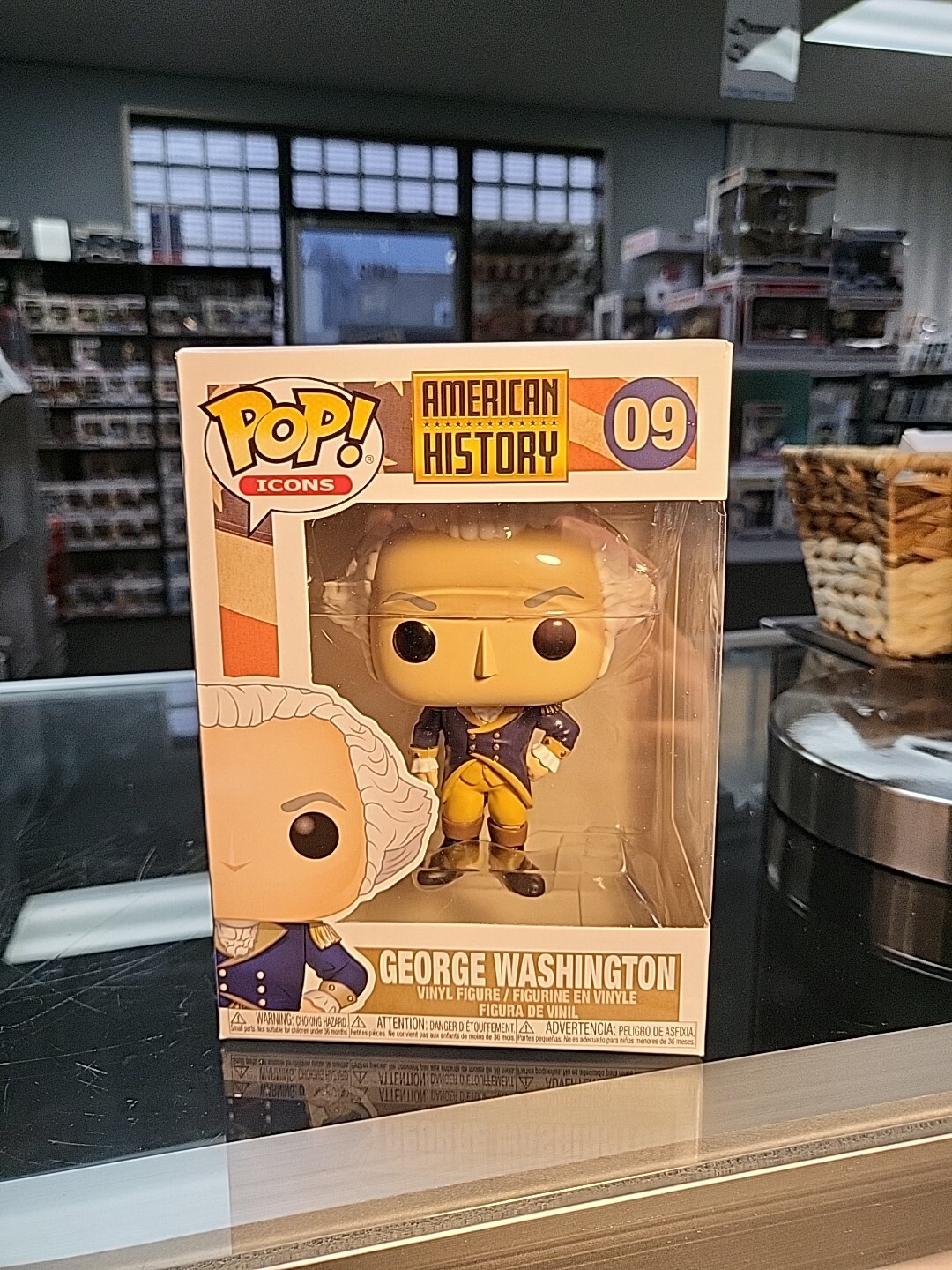 Funko Pop! Icons American History George Washington #09 Ships With Protector