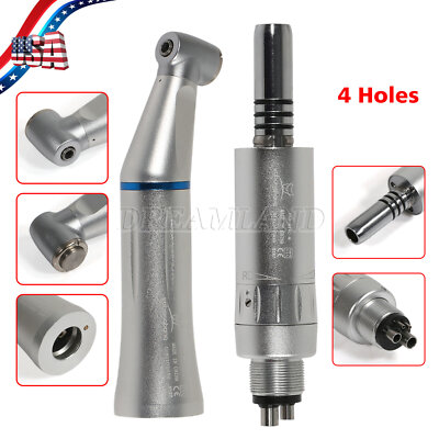 Dental Low Speed Handpiece – Push Contra Angle, NSK Style, 4-Hole Air Motor | Autochuck, Internal Water Spray