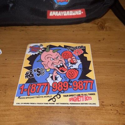 RARE Sprayground Spaghetti Boys Screw The World Backpack And