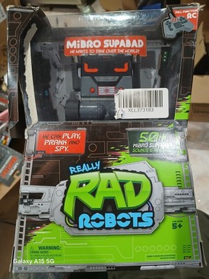Moose Toys Really Rad Robots Mibro Supabad Toy New In Box   (Damage  )