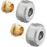 Oventrop Klemmringverschraubung Ofix Cep 12 Mm, 2-Fach, Vernickelt