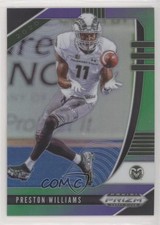 2020 Panini Prizm Draft Picks Purple & Green 60/199 Preston Williams #84 0b5
