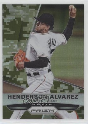 2015 Panini Prizm Camo Prizm 186/199 Henderson Alvarez #74 0l2