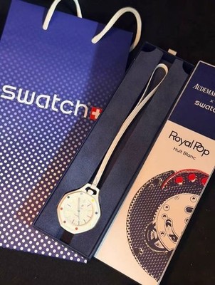 Audemars Piguet x Swatch Royal Pop Ocho Negro Royal White Pocket Watch !!!