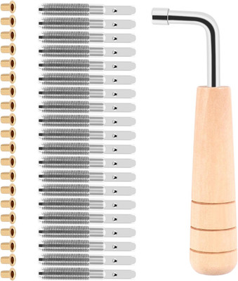 Premium Lyre Harfe Stimmnägel Set mit Nieten und L-förmigem Stimmschlüssel - für