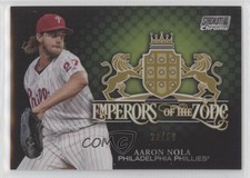 2020 Stadium Club Chrome Emperors of the Zone Gold Refractor /50 Aaron Nola 0l1