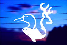 Duck Buck  Bass Wildlife Vinyl Car  Laptop Decal