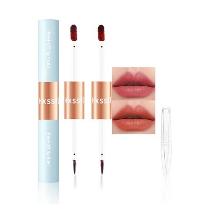2Pcs Matte Lip Stain Peel Off Lip line Tattoo, Peel-off Lip Stain Masque - Al...