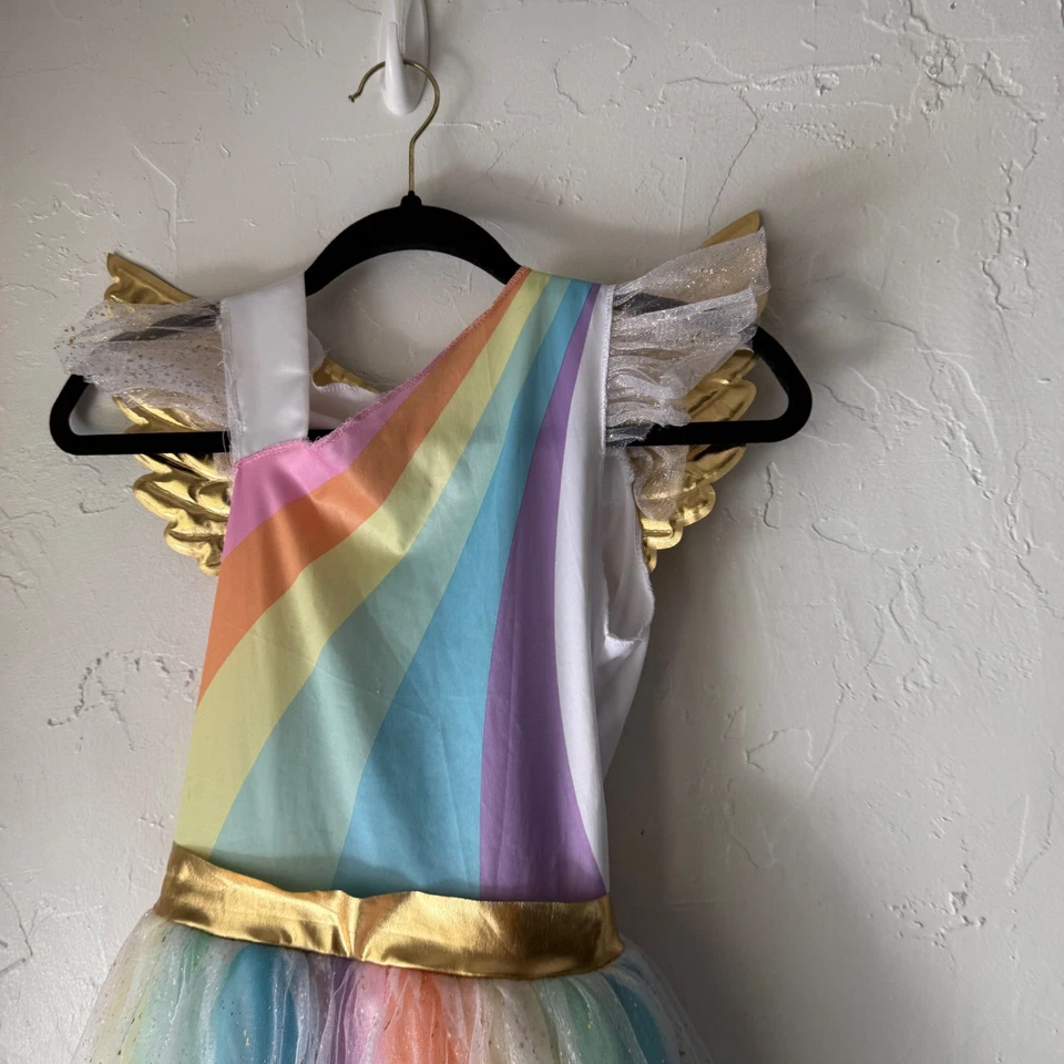 Disfraz de Alas de Ángel Arco Iris Fiesta de Cumpleaños Niñas Niños Talla Grande Foto 2 de 4