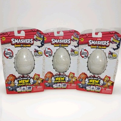 Zuru Smashers Dino Island Smash Open The New Smash Egg, Rebuild & Resmash 3X  