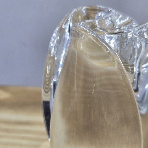 Dansk Crystal Rose Flower Abstract Glass Paperweight Figurine Clear 3" x 2" - Picture 11 of 21