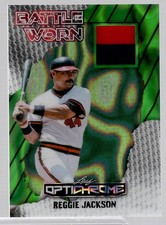 2025 Leaf Optichrome Reggie Jackson Green Lava Battle-Worn  Patch Relic 3/6