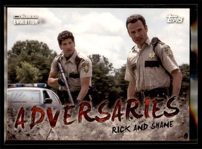 2017 Topps Walking Dead Evolution Adversaries #AD-3 Rick Grimes Shane Walsh