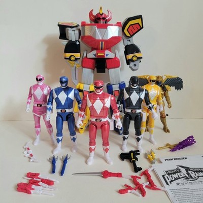 Power Rangers Auto-Morphin Battle Pack Playmates Figure & Megazord Lot Complete 