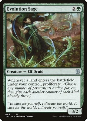 Evolution Sage - Commander: Zendikar Rising #65 NM