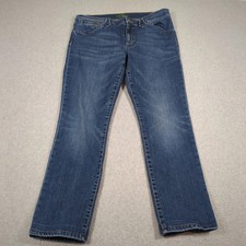 Lauren Ralph Lauren Jeans Womens 10 Blue Denim Mid Rise Straight Leg