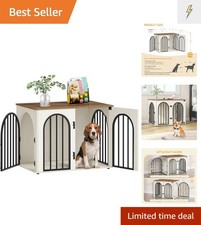 Wooden Dog Crate Furniture - Stylish Indoor Kennel  Pet House