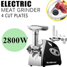 2800W Electric Meat Grinder Heavy Duty Sausage Maker Mincer Stuffer Practical