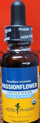 Herb Pharm Passionflower Extract Organic Liquid Drops 1 fl oz Calming & Relaxing