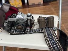 Canon AE-1 Program 35mm SLR Film Camera w/ 50mm f/1.8 FD Lens -