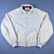 Chaqueta De Colección Baracuta Van Heusen Harrington G9 Beige Crema Forro a Cuadros 42R
