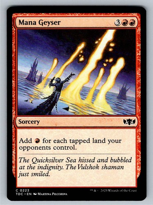 #ad Mana Geyser 223 NM Commander: Tarkir: Dragonstorm MTG $3.49