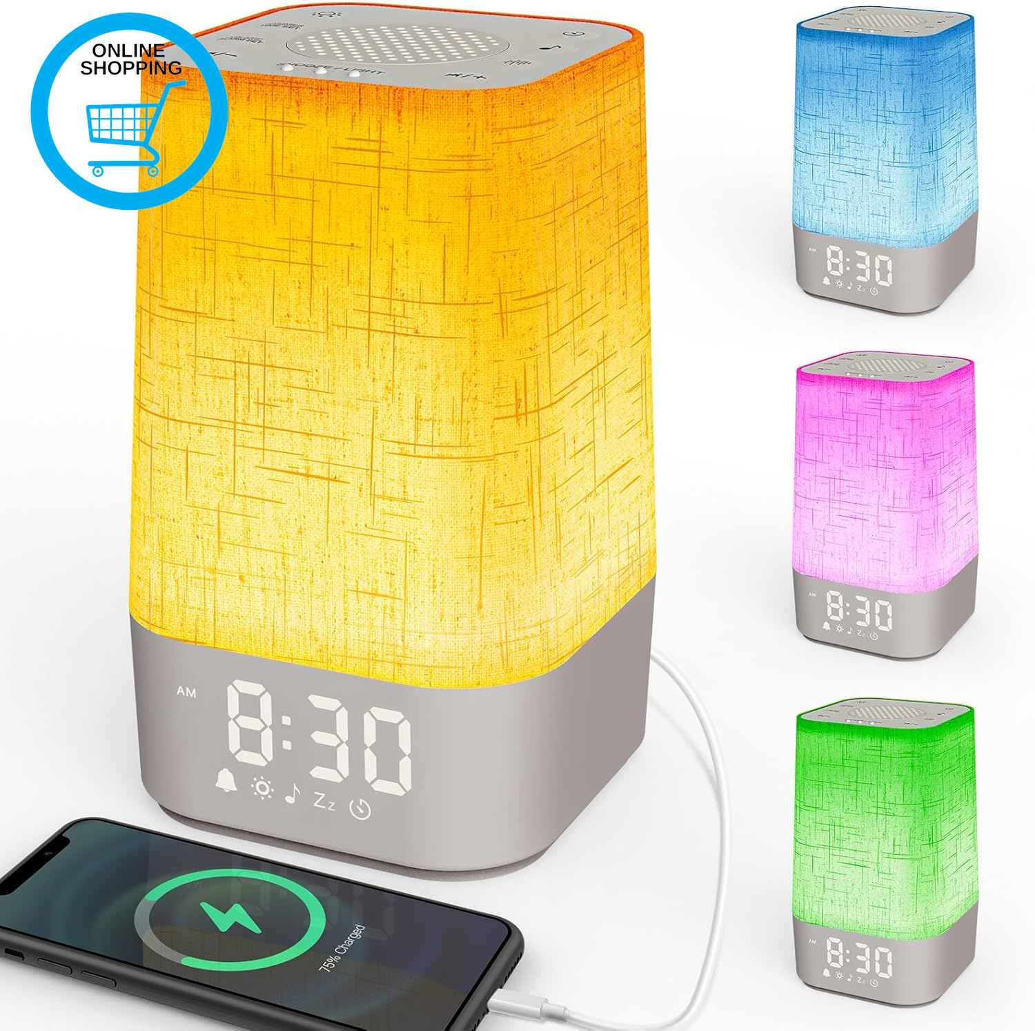 Sunrise Alarm Clock, Wake up Light, with RGB Night Light, 30 Soothing Sounds (10