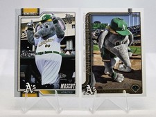 Athletics Mascot 2026 Topps Series 1 Celebration #M-16 +  2025 #M-17
