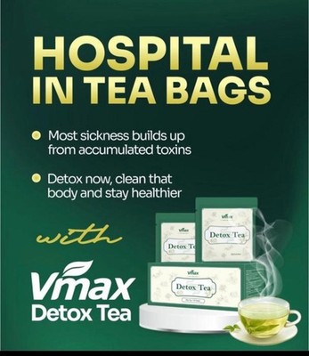 Vmax Detox Tea Bags Detoxifying Herbal Detox Tea Bag for Cleansing and Wellness