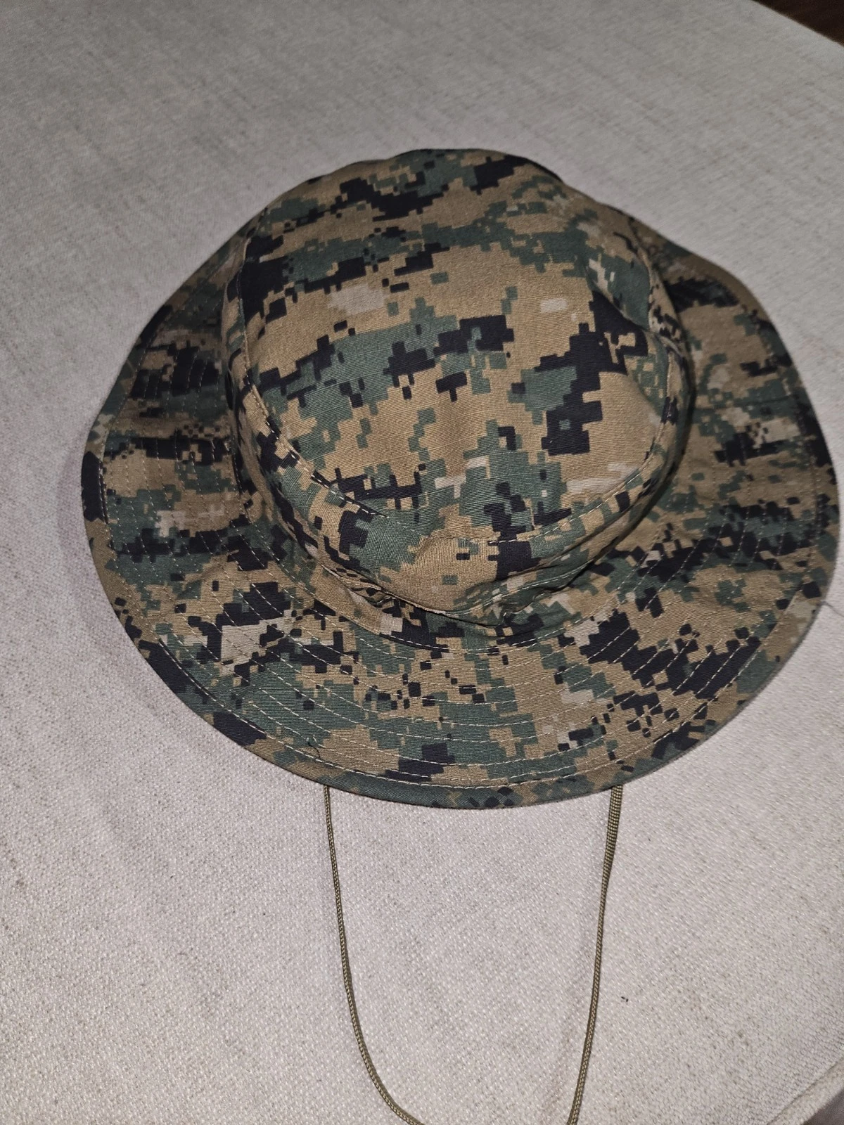 Tru-Spec Boonie Bucket Hat Digital Camo Chinstrap OSFM Professional Grade Sun