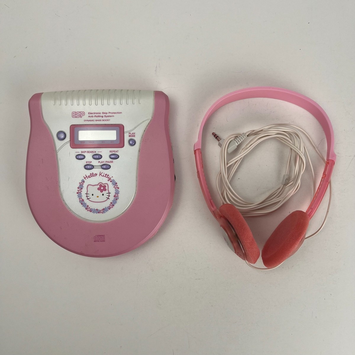 Vintage 2000 Pink Hello Kitty Portable CD Player With Headset | eBay