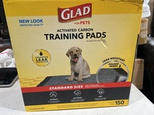 Glad for Pets Black Charcoal Puppy Pads-Super Absorbent Disposable 23x23, 150ct